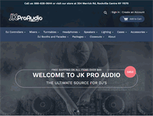 Tablet Screenshot of jkproaudio.com